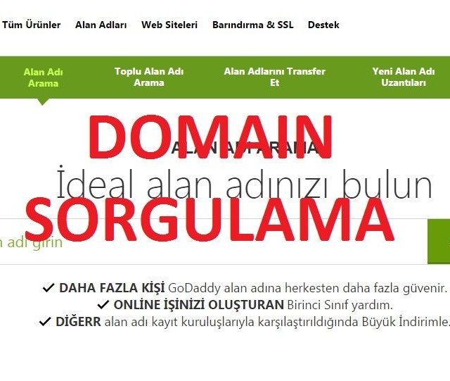 Domain sorgulama Domain sorgulama